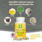 HybridAR Rapid Nasal & Sinus Support – All-Natural Pharmacist Formulated to Support Seasonal Allergies - Gluten-Free, Non-GMO, Vegan